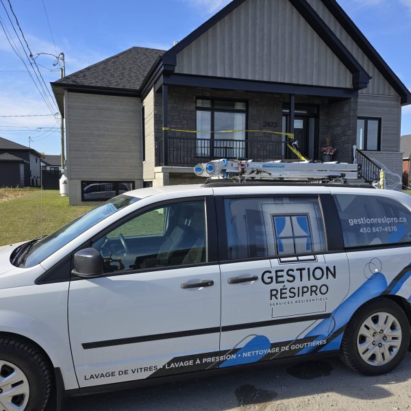 Service de lavage de vitres résidentiel à Drummondville par Gestion RésiPro
